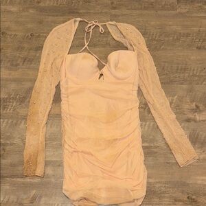 Oh Polly Dress - St. Germaine / champagne peach color